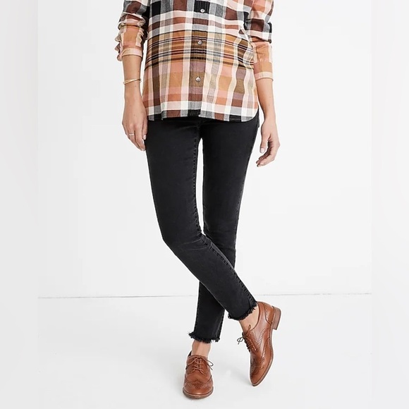 Madewell Maternity Side-Panel Skinny Jeans in Berkeley Wash: Adjustable Edition - Picture 1 of 11